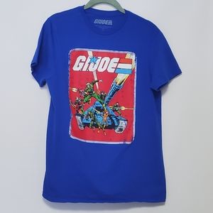 GI JOE blue classic comic book cover art t-shirt Kids Medium ARAH Hasbro
